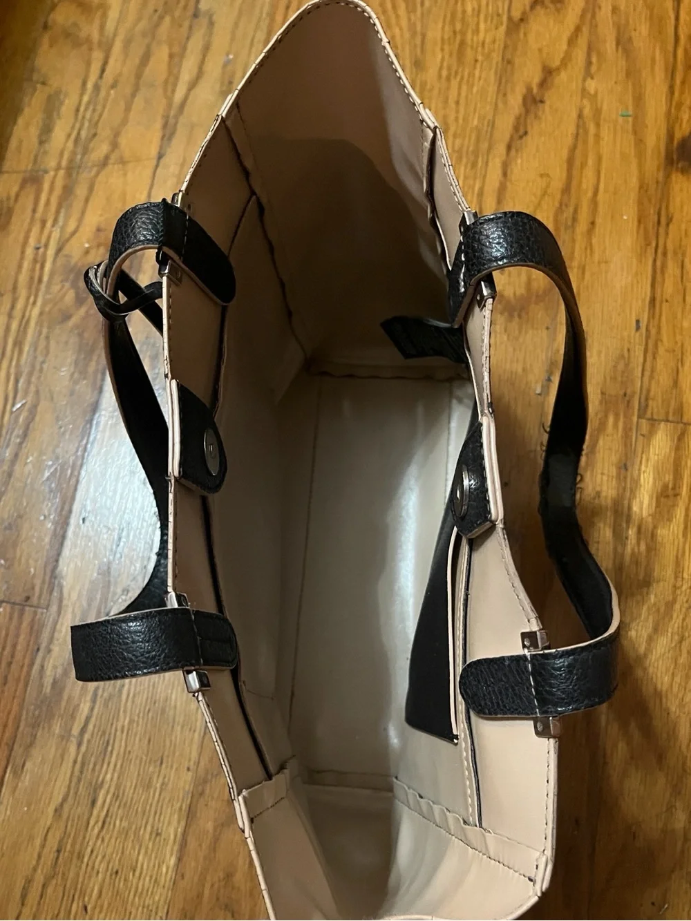 Lauren Ralph Lauren Black Tote Bag with Front Zip Pocket
